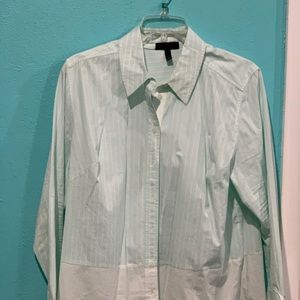Long sleeve light green blouse